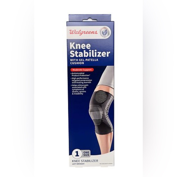 NIB - Walgreens Knee Stabilizer with Gel Patella Cushion - One Size - L/R Knee - Picture 2 of 8